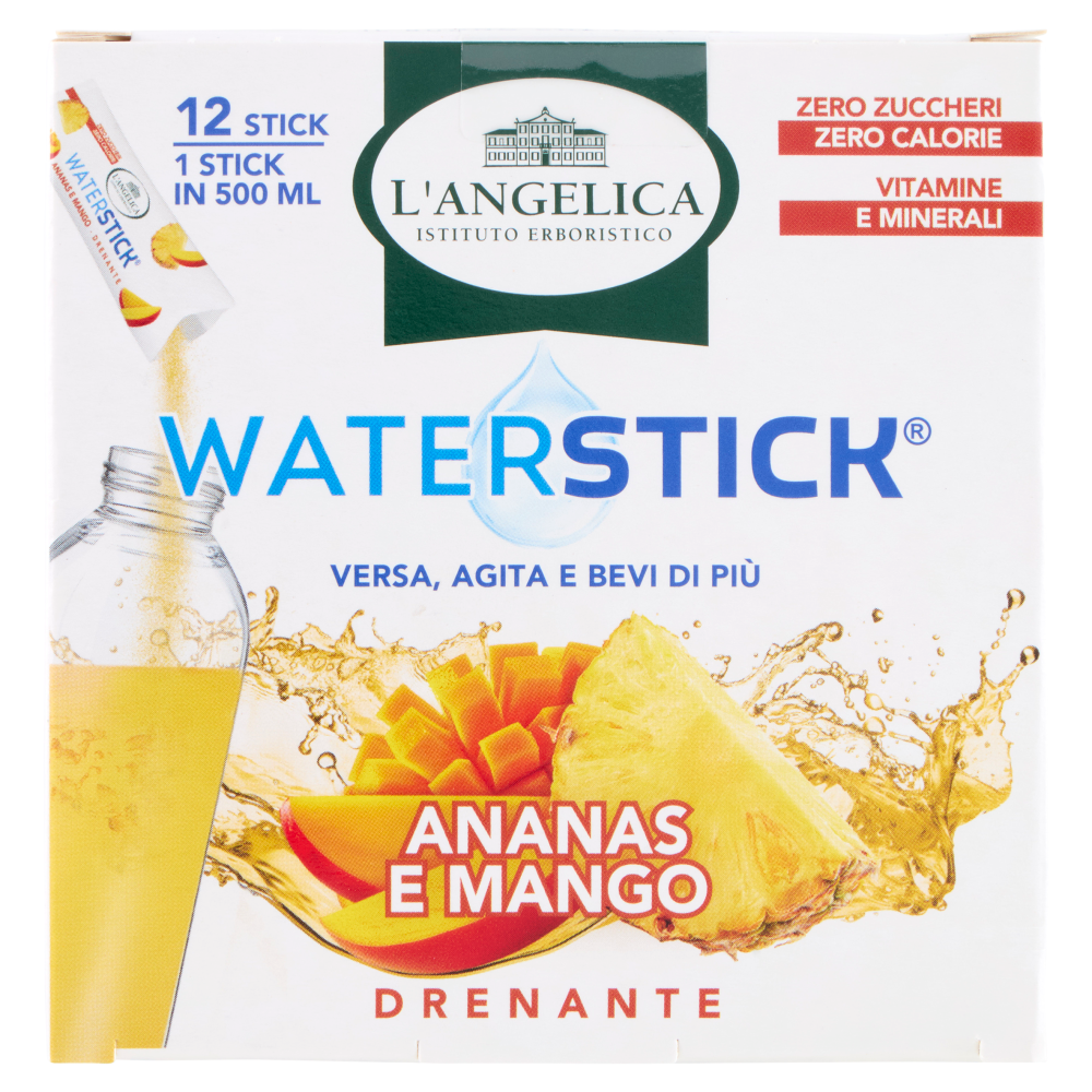 L'Angelica Waterstick Ananas e Mango Drenante 12 x 2 g