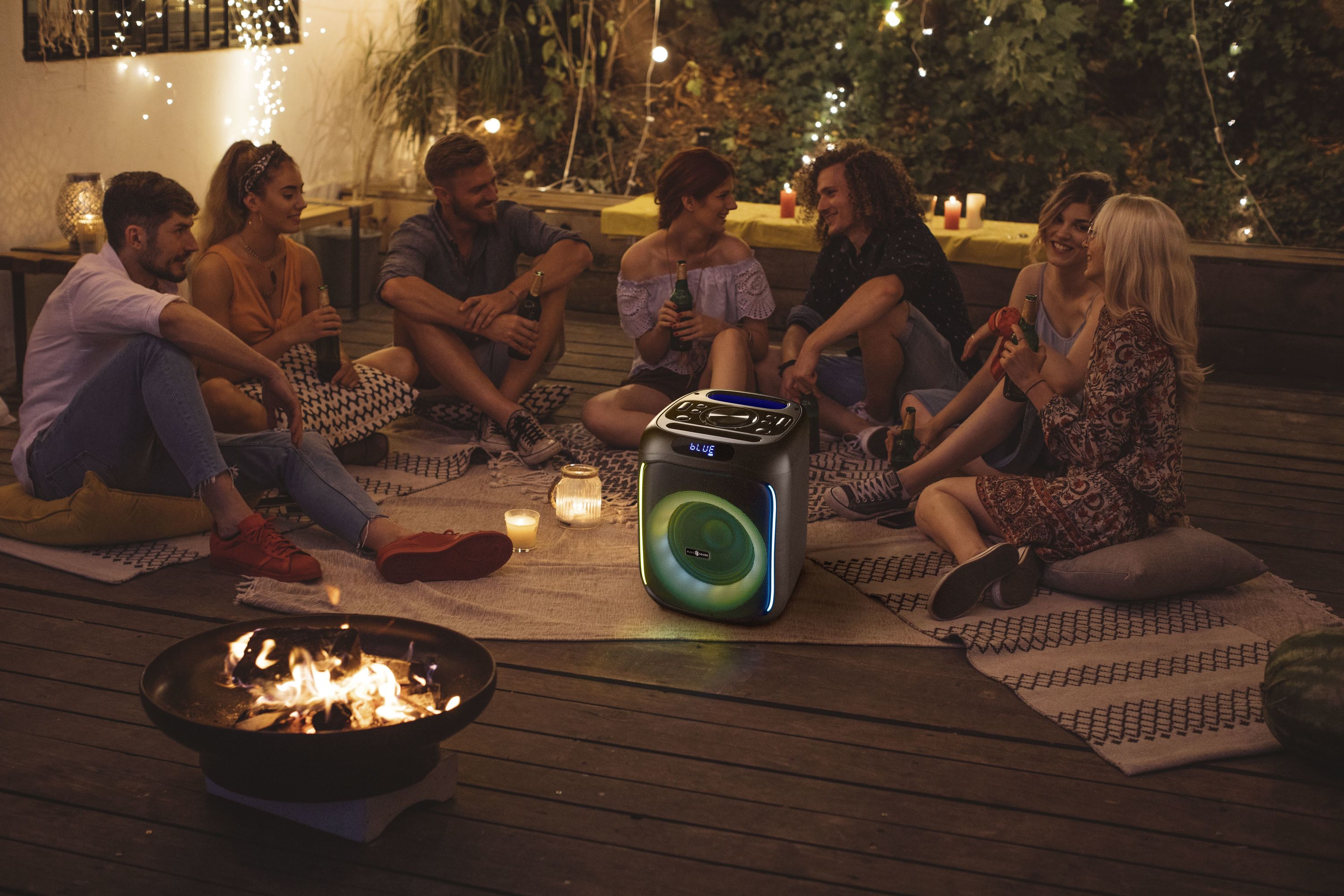 Music Sound Sound Box Small Cassa speaker Bluetooth con 40W di potenza e luci RGB