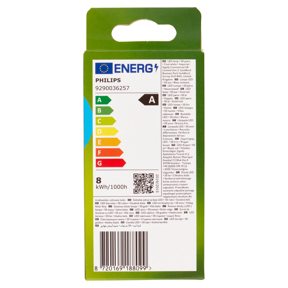 Philips Led Goccia Vetro Smerigliato 100W E27 4000K 