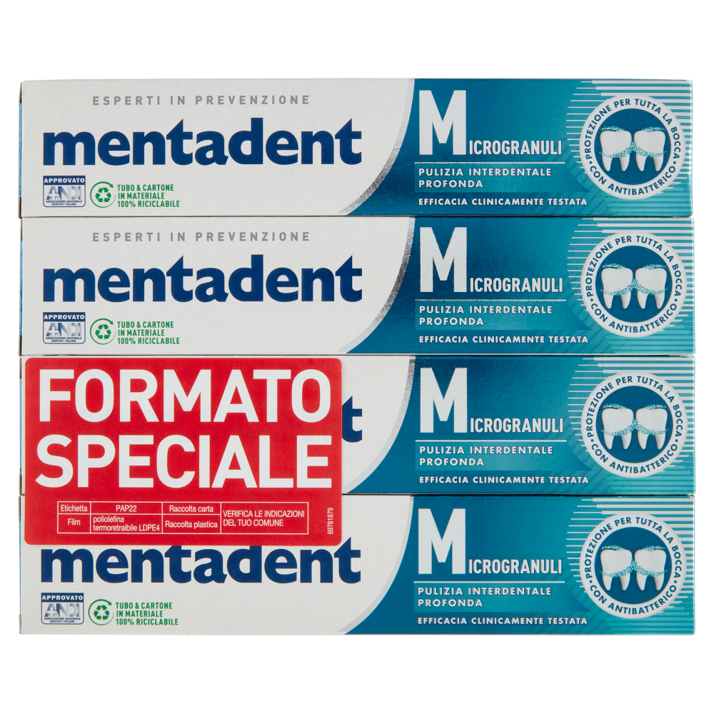 Mentadent Microgranuli 4 x 75 ml