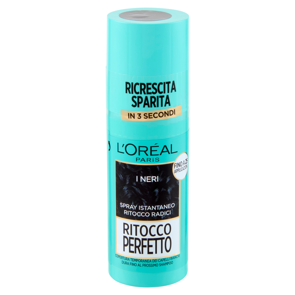 L'Oréal Paris Ritocco Perfetto Spray Istantaneo Ritocco Radici, i Neri, 75 ml