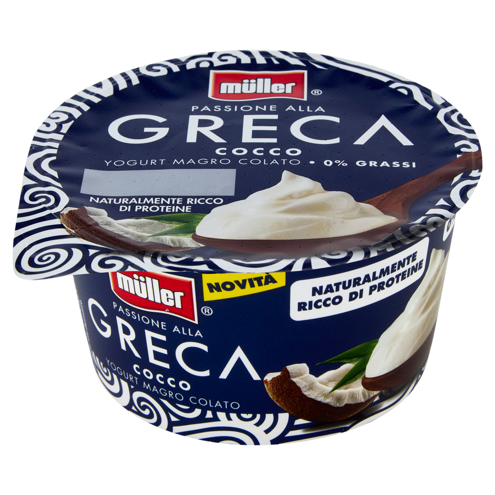 m&uuml;ller Passione alla Greca Cocco Yogurt Magro Colato 150 g