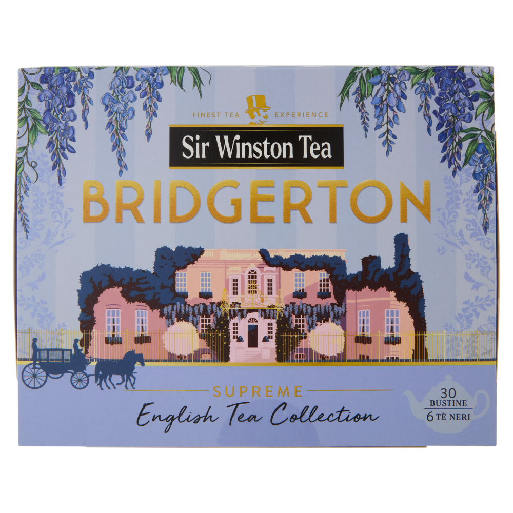 Sir Winston Tea Bridgerton Supreme English Tea Collection 6 T&egrave; Neri 25 x 1,75 g + 5 x 2 g