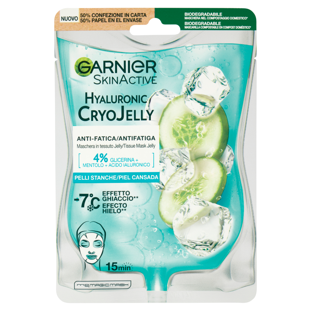 Garnier SkinActive Hyaluronic CryoJelly maschera in tessuto jelly anti-fatica 5 g