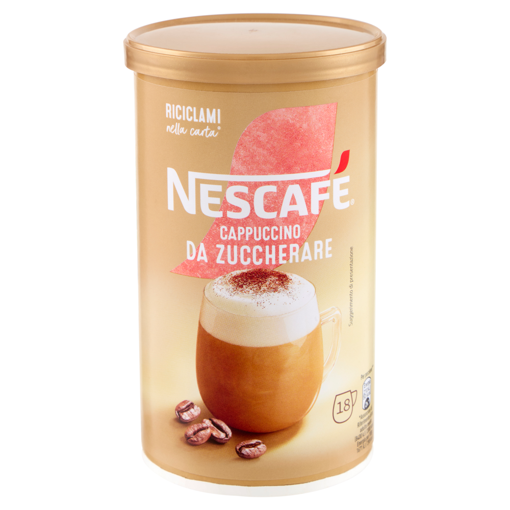 NESCAF&Eacute; Cappuccino Da Zuccherare Solubile Barattolo 225g