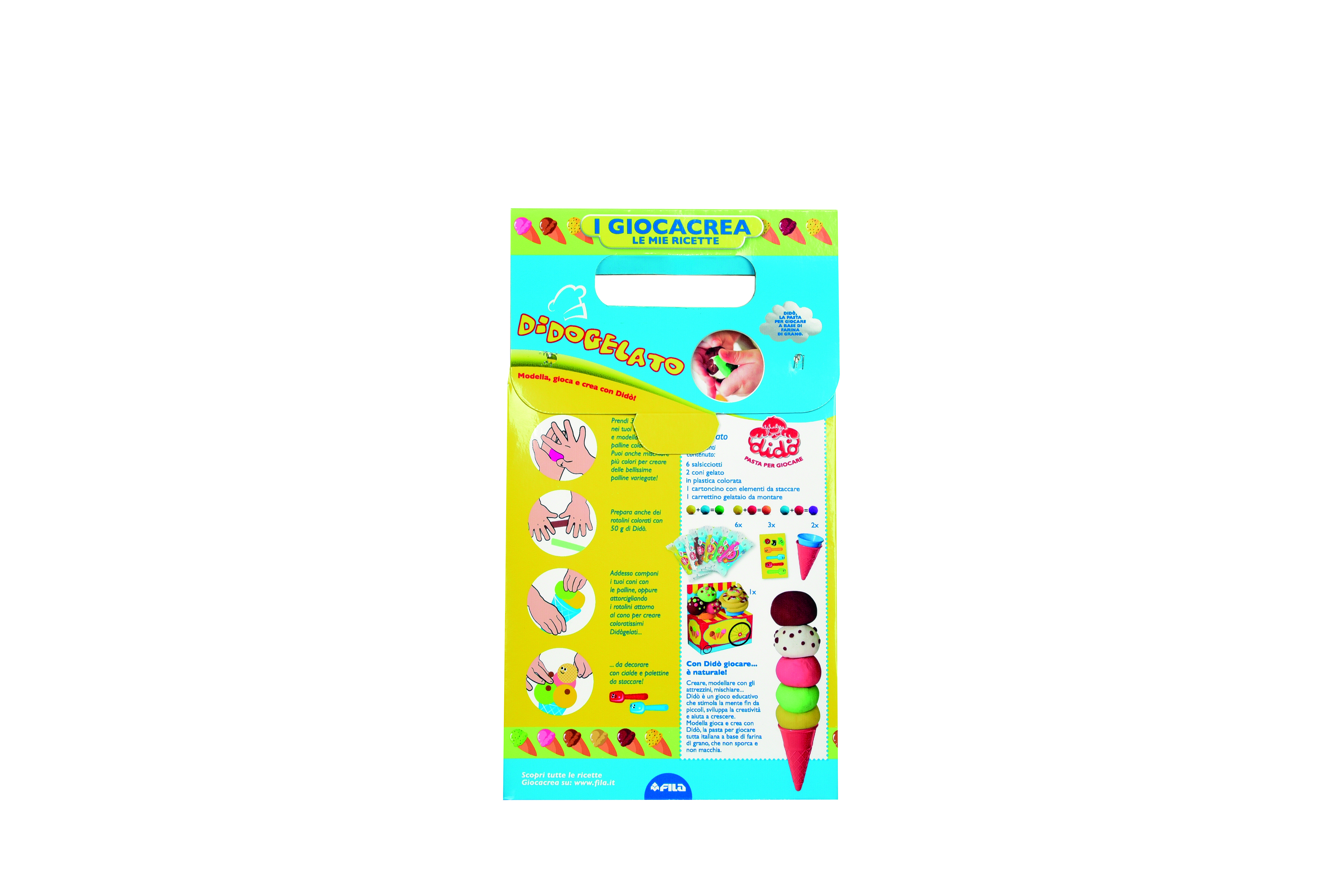 F.I.L.A. Dido' Giocacrea Gelato pasta per Giocare