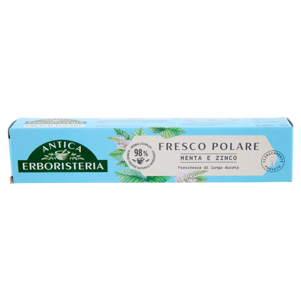 Antica Erboristeria Dentifricio Fresco Polare Menta e Zinco 75 ml