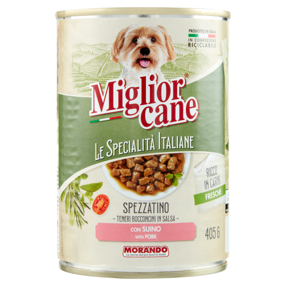 Migliorcane Le Specialità Italiane Spezzatino con Suino 405 G