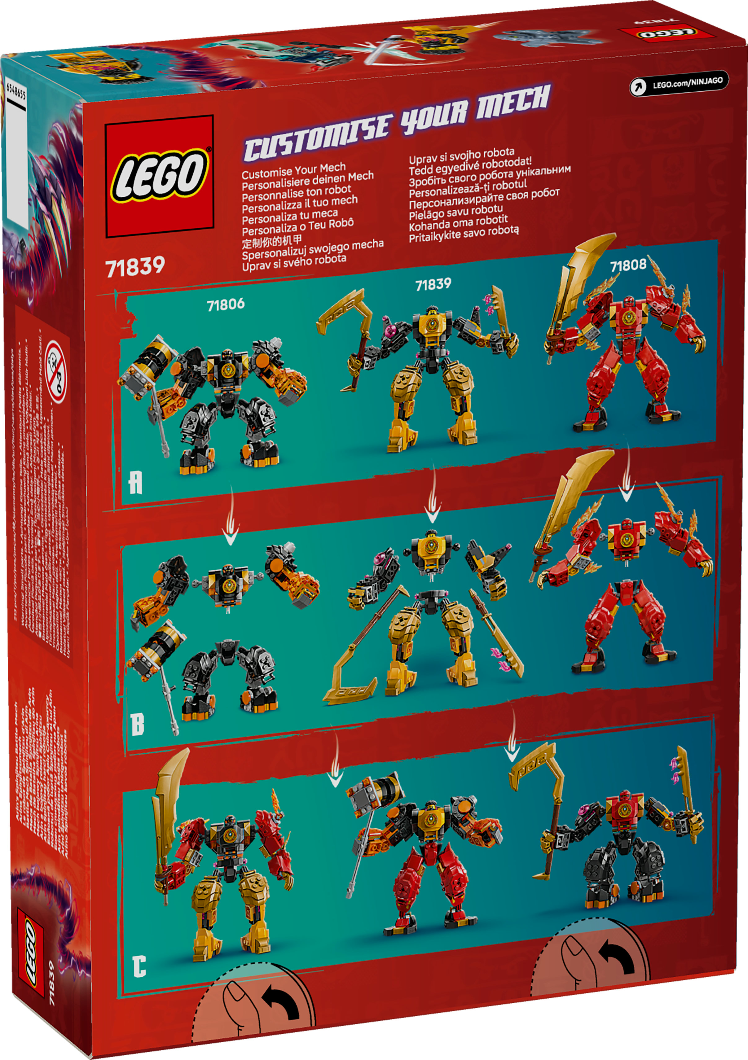 LEGO NINJAGO Battle Mech Spinjitzu di Arin