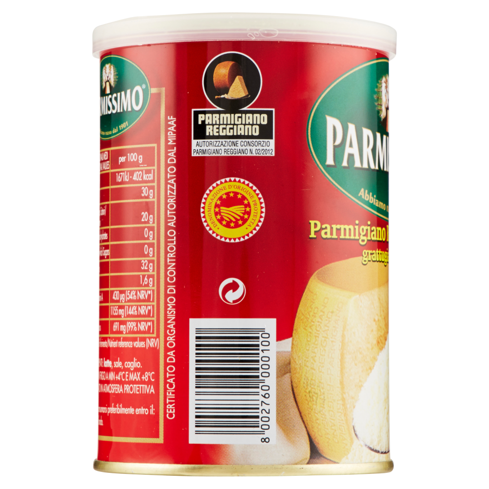 Parmissimo Parmigiano Reggiano DOP grattugiato fresco 160 g