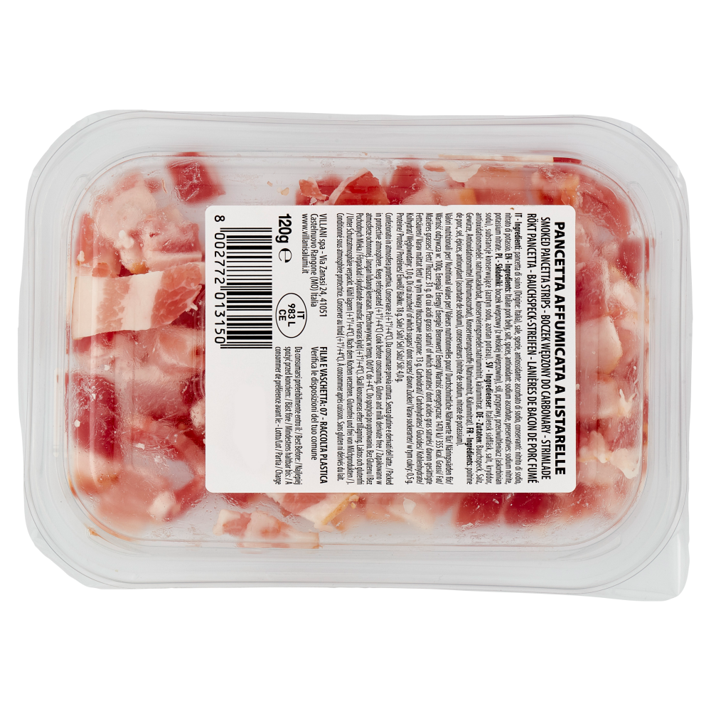 Villani Listarelle di Pancetta Carbonara 120 g