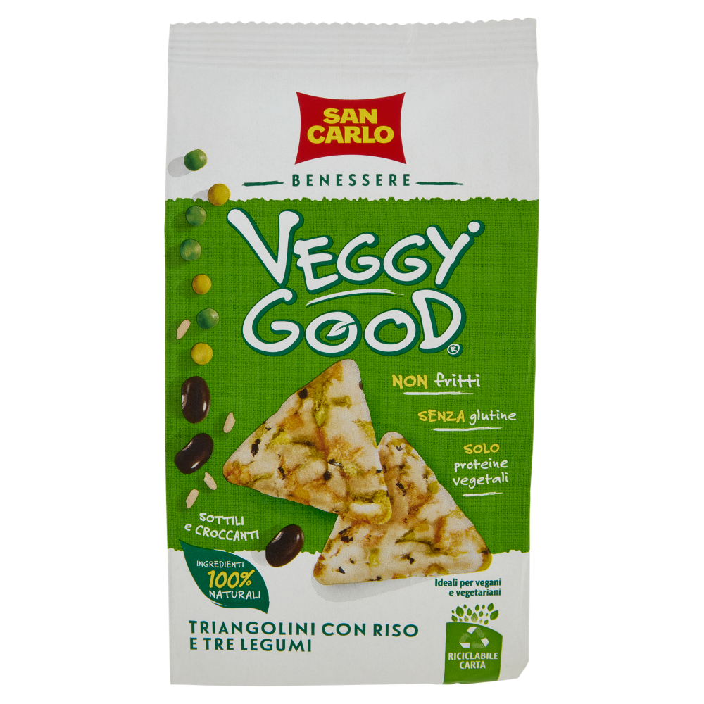 San Carlo Benessere Veggy Good Triangolini con Riso e Tre Legumi 65 g