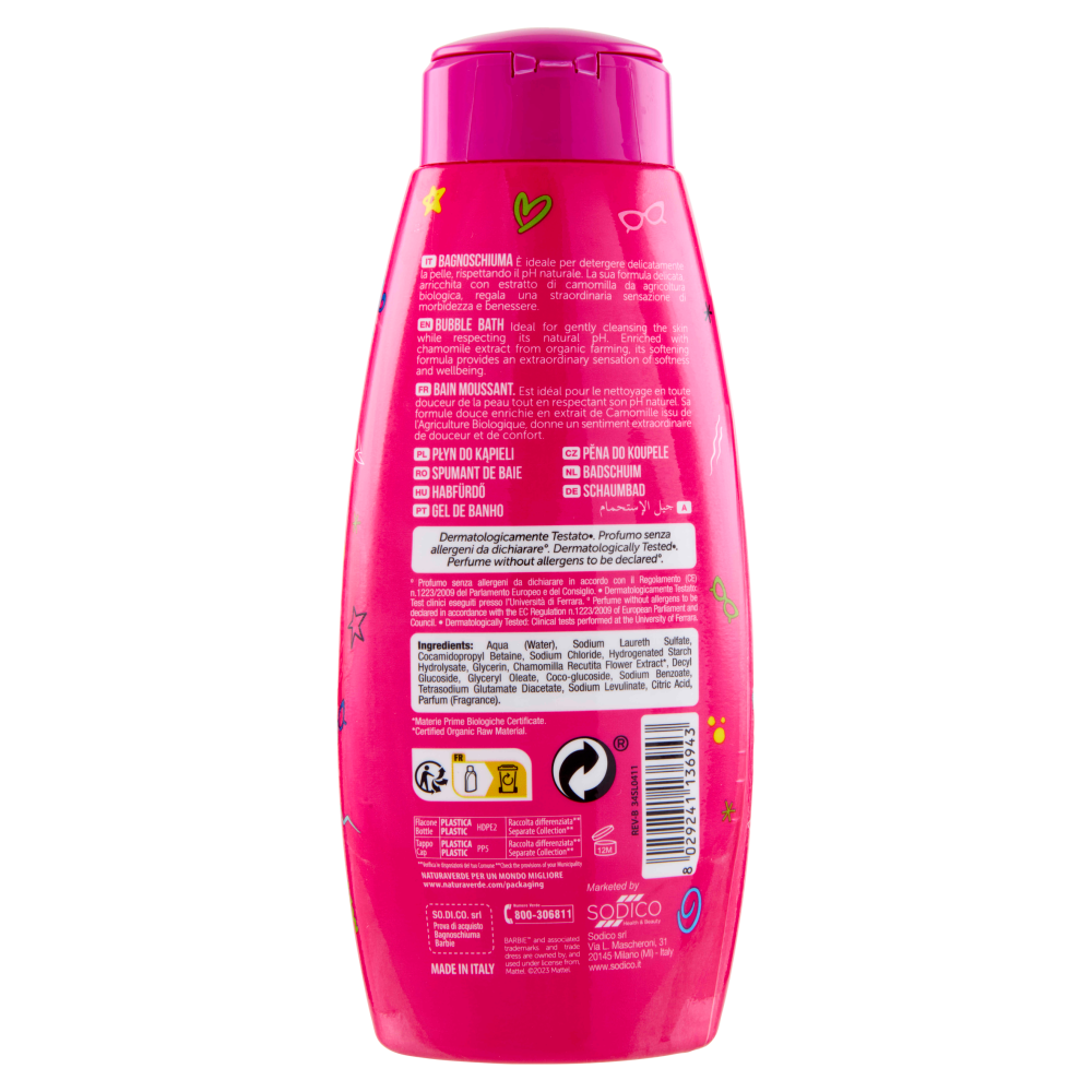 Naturaverde Kids Bagnoschiuma Barbie 300 ml