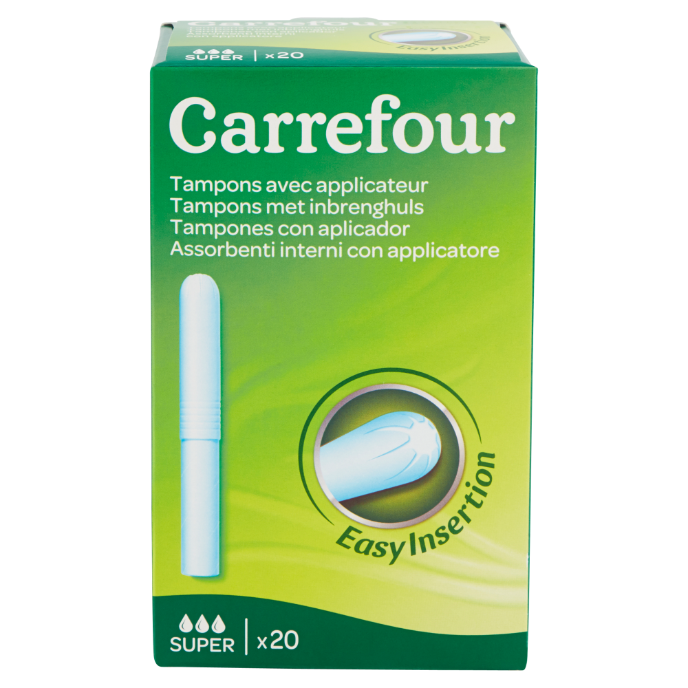 Carrefour Assorbenti interni con applicatore Super 20 pz