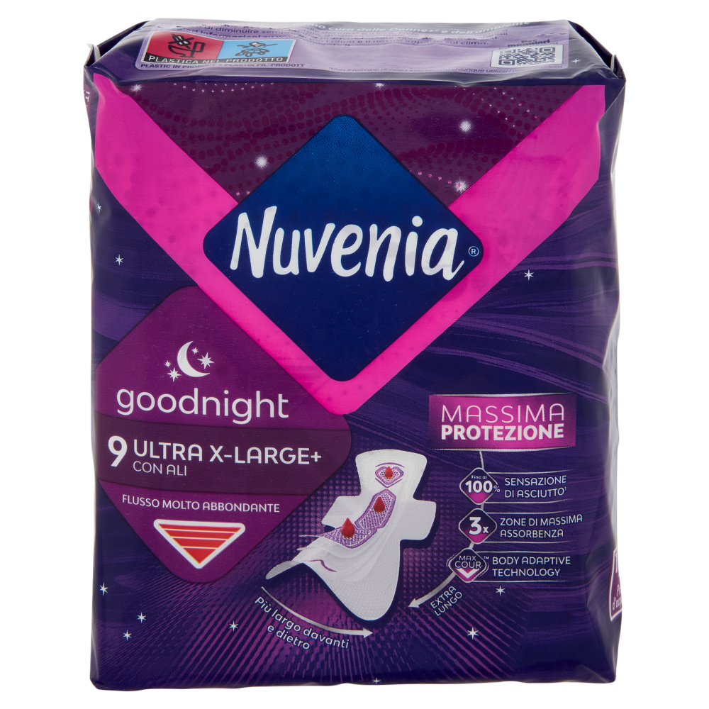 Nuvenia goodnight Ultra X-Large+ con Ali 9 pz