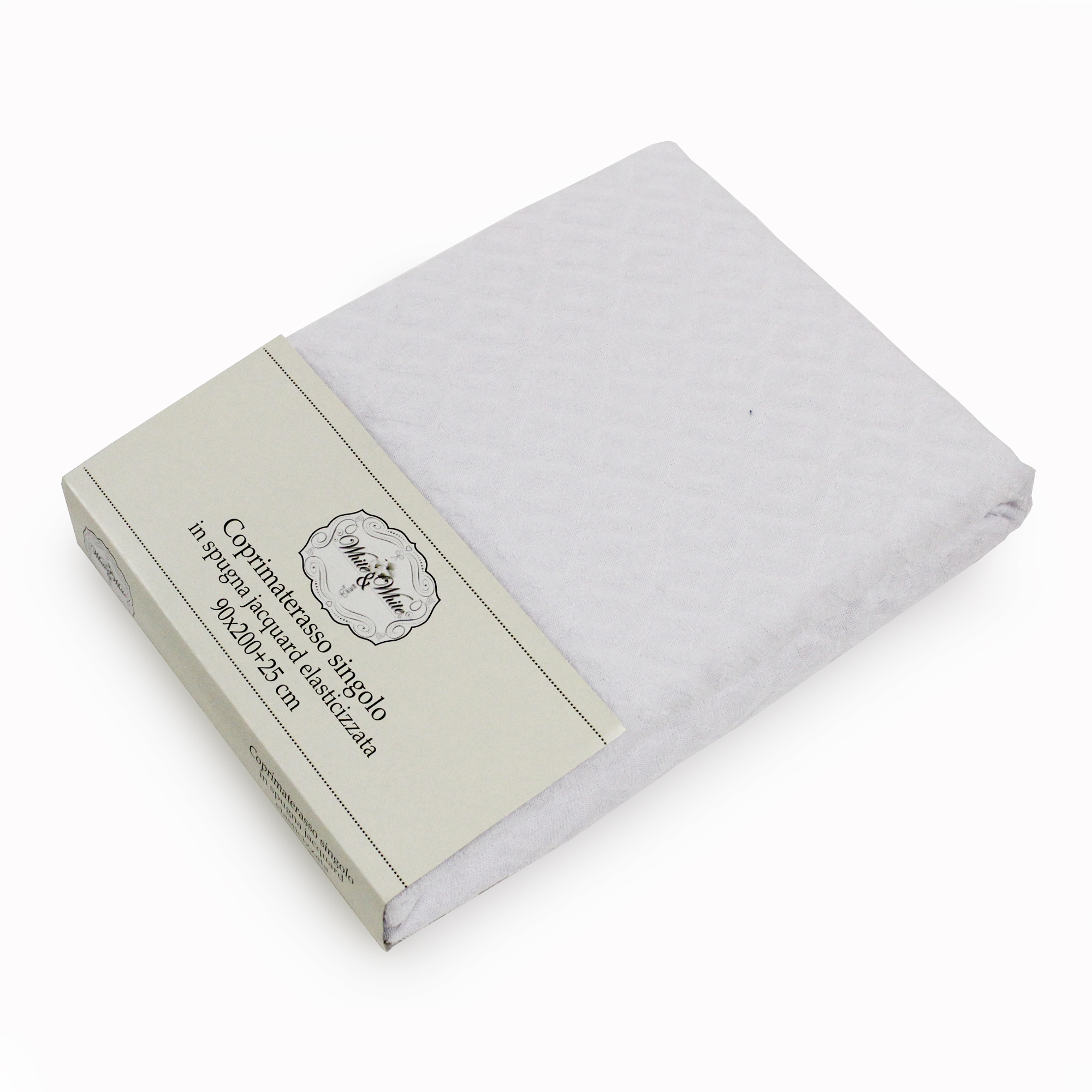 TESS White & White Coprimaterasso singolo