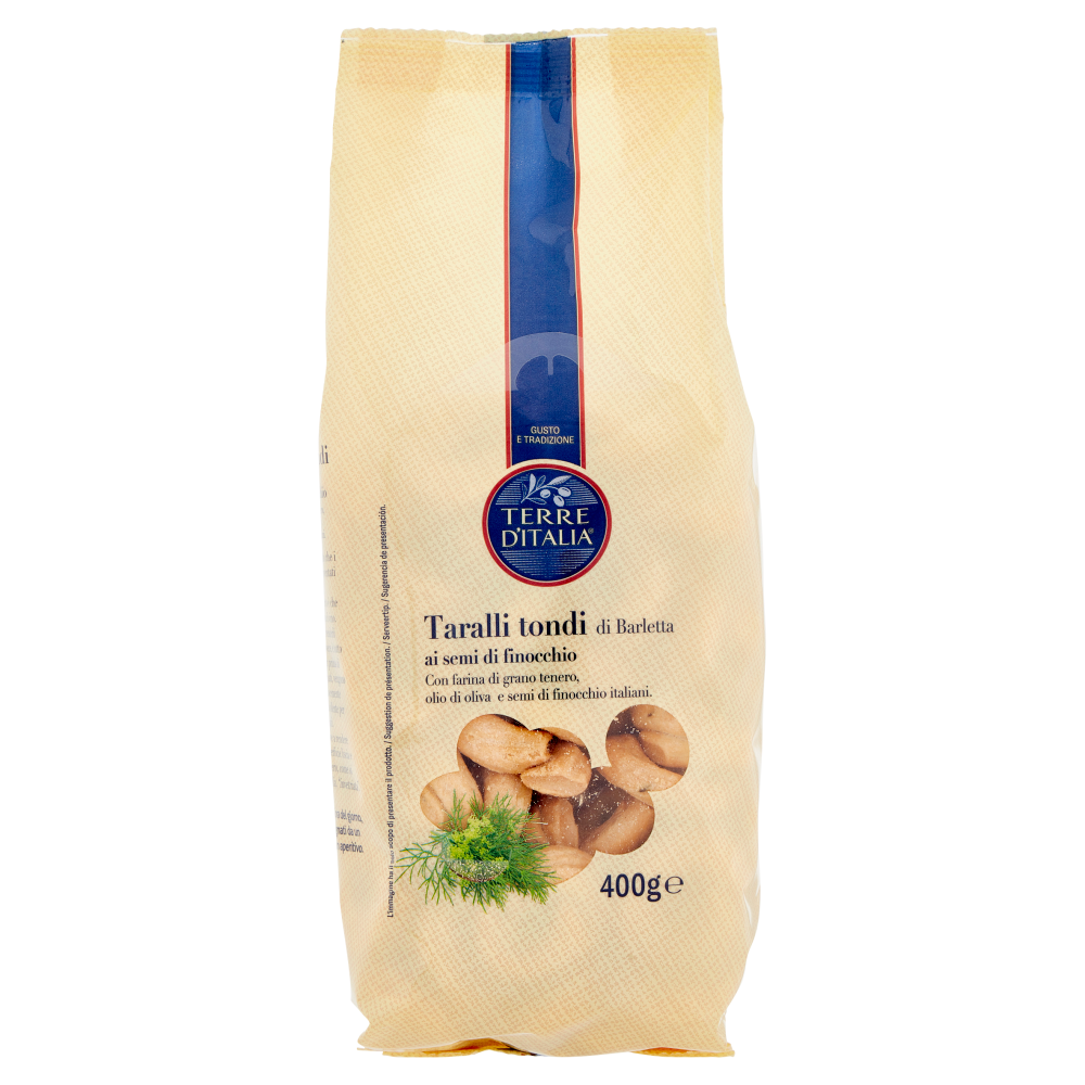 Terre d'Italia Taralli tondi di Barletta ai semi di finocchio 400 g