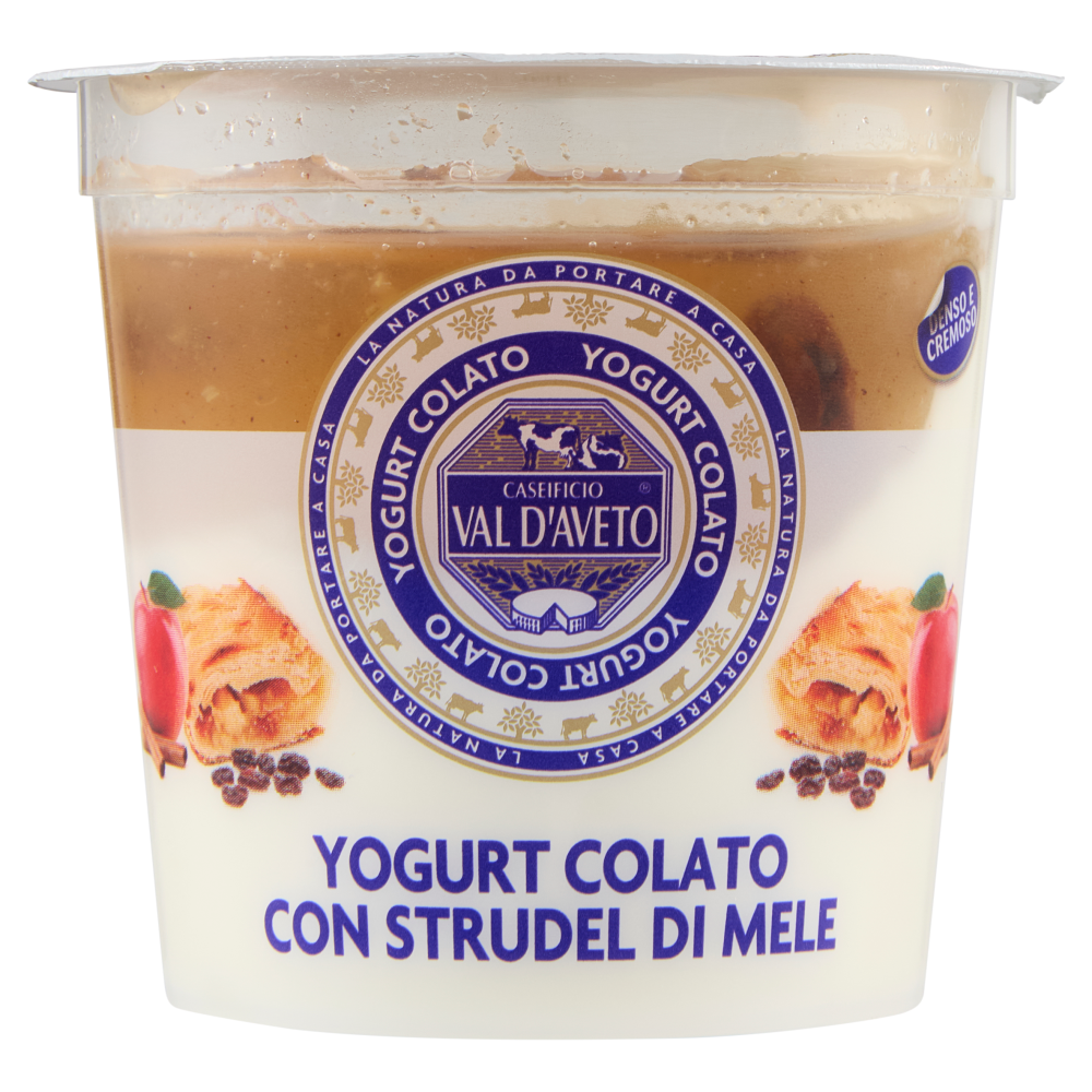 Caseificio Val d'Aveto Yogurt Colato con Strudel di Mele 150 g