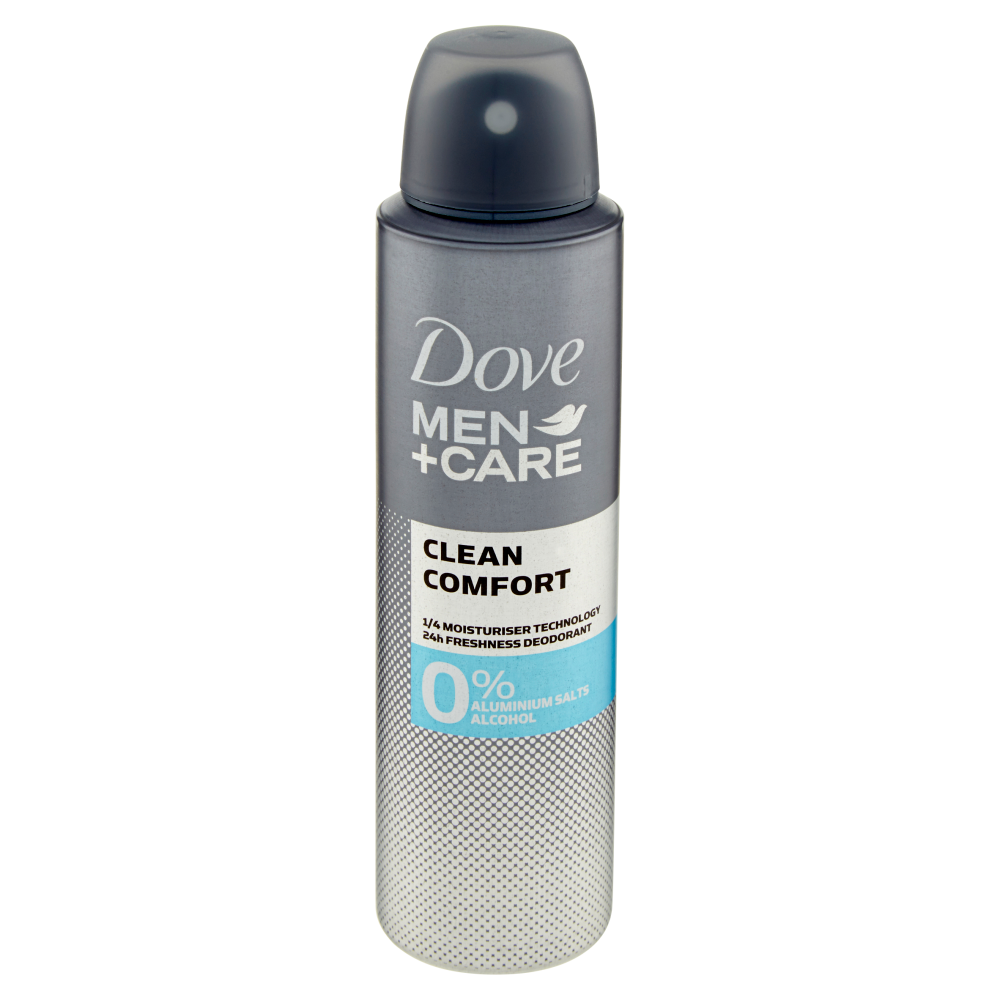 Dove Men+Care Clean Comfort 0% Aluminium Salts Alcohol spray 150 ml