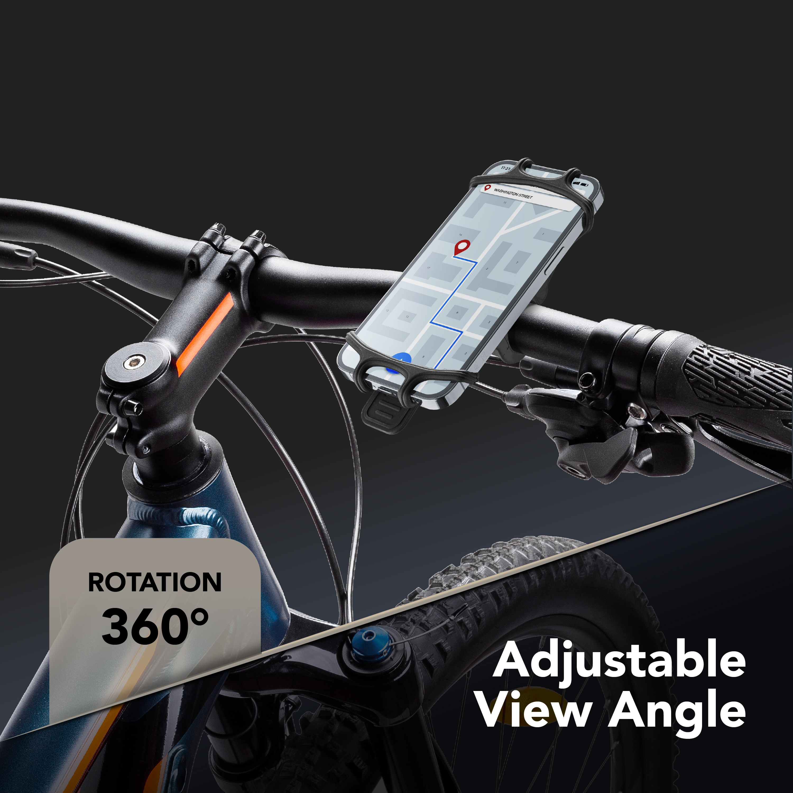 Cellularline Rider - Universal Porta telefono da bicicletta