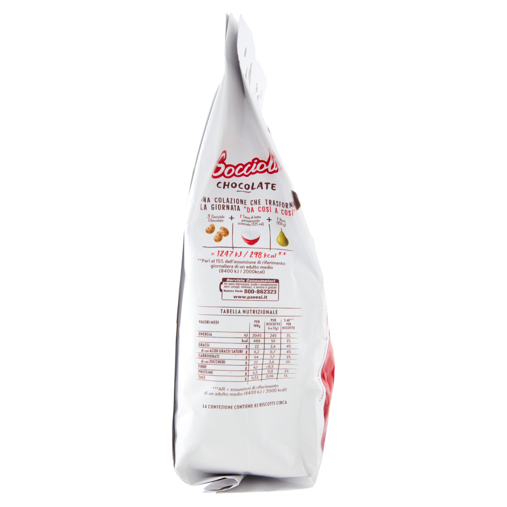 Pavesi Gocciole Chocolate Biscotti con Gocce di Cioccolato 1kg