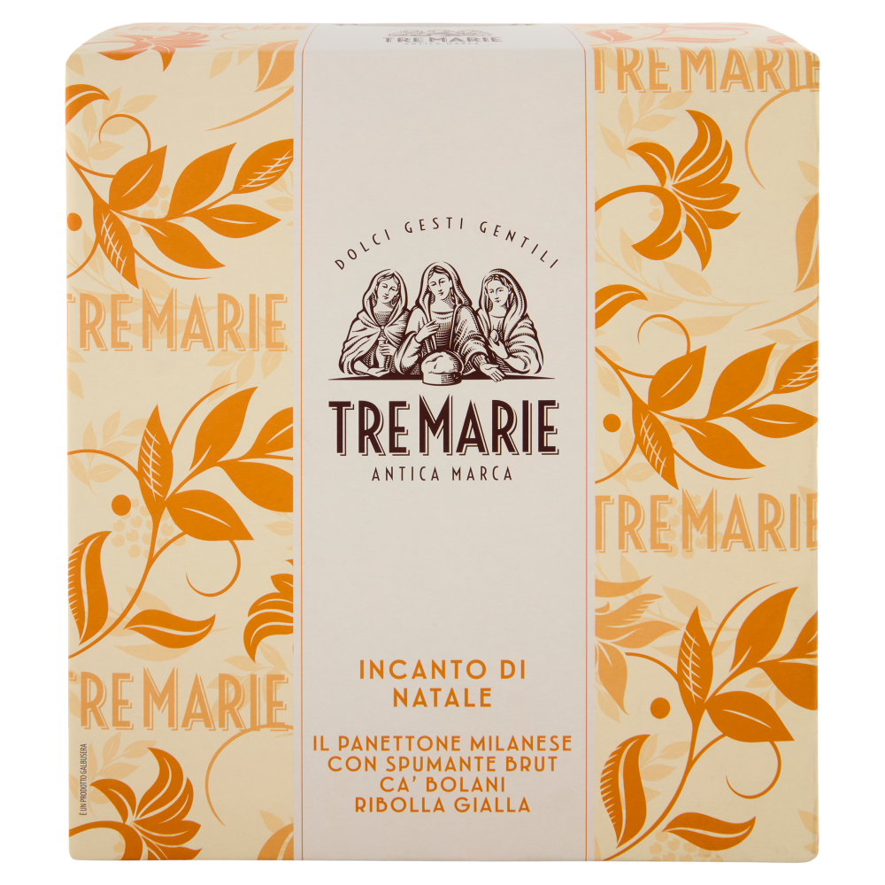 Tre Marie Incanto di Natale Panettone Milanese 750g + Spumante Brut Ca' Bolani Ribolla Gialla 750ml
