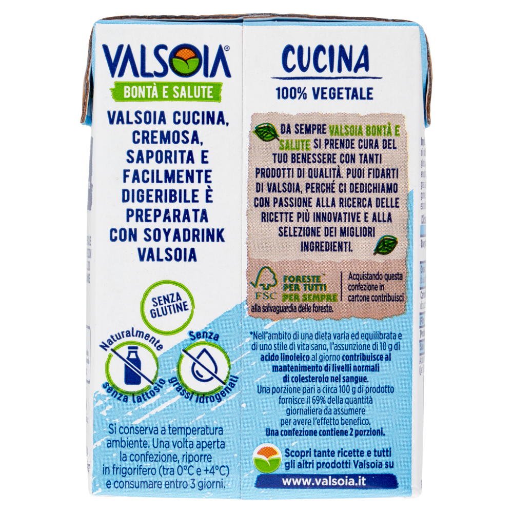 Valsoia Bontà e Salute Condisoia da cucina 200 ml