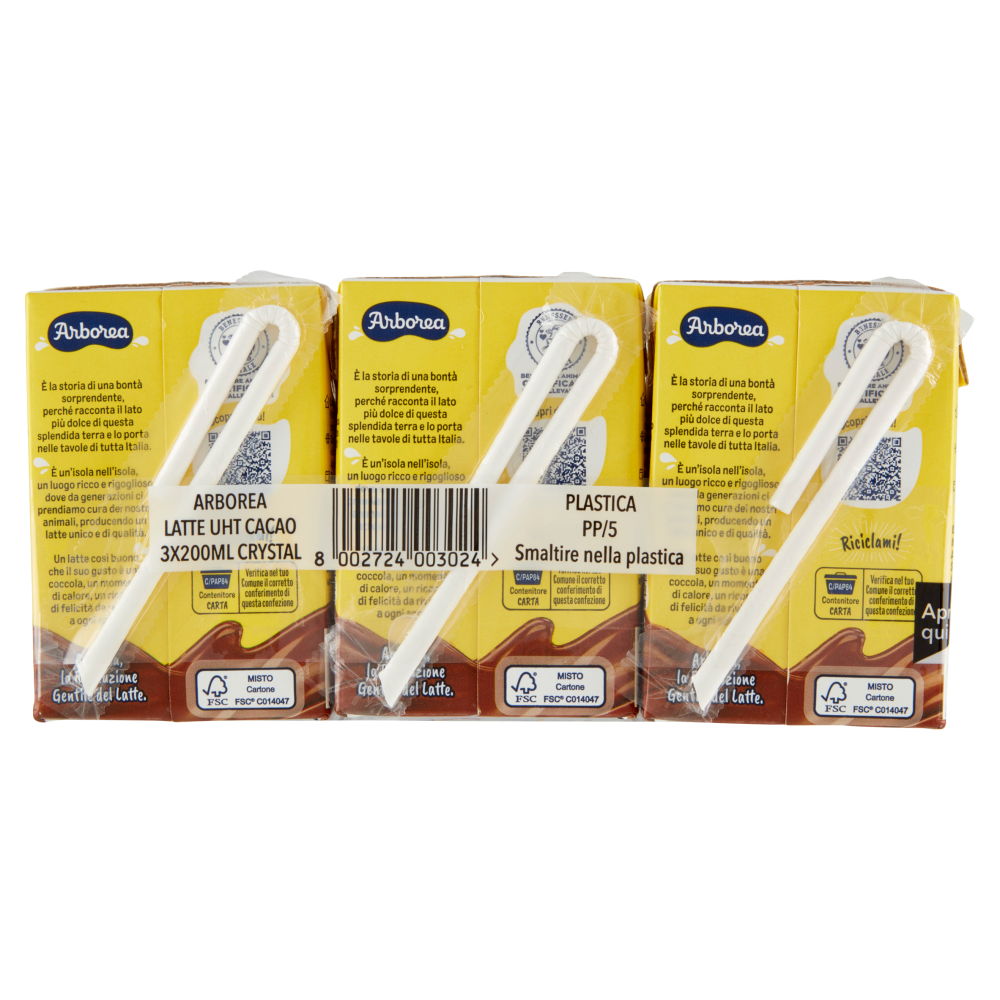 Arborea Latte Cacao 3 x 200 ml