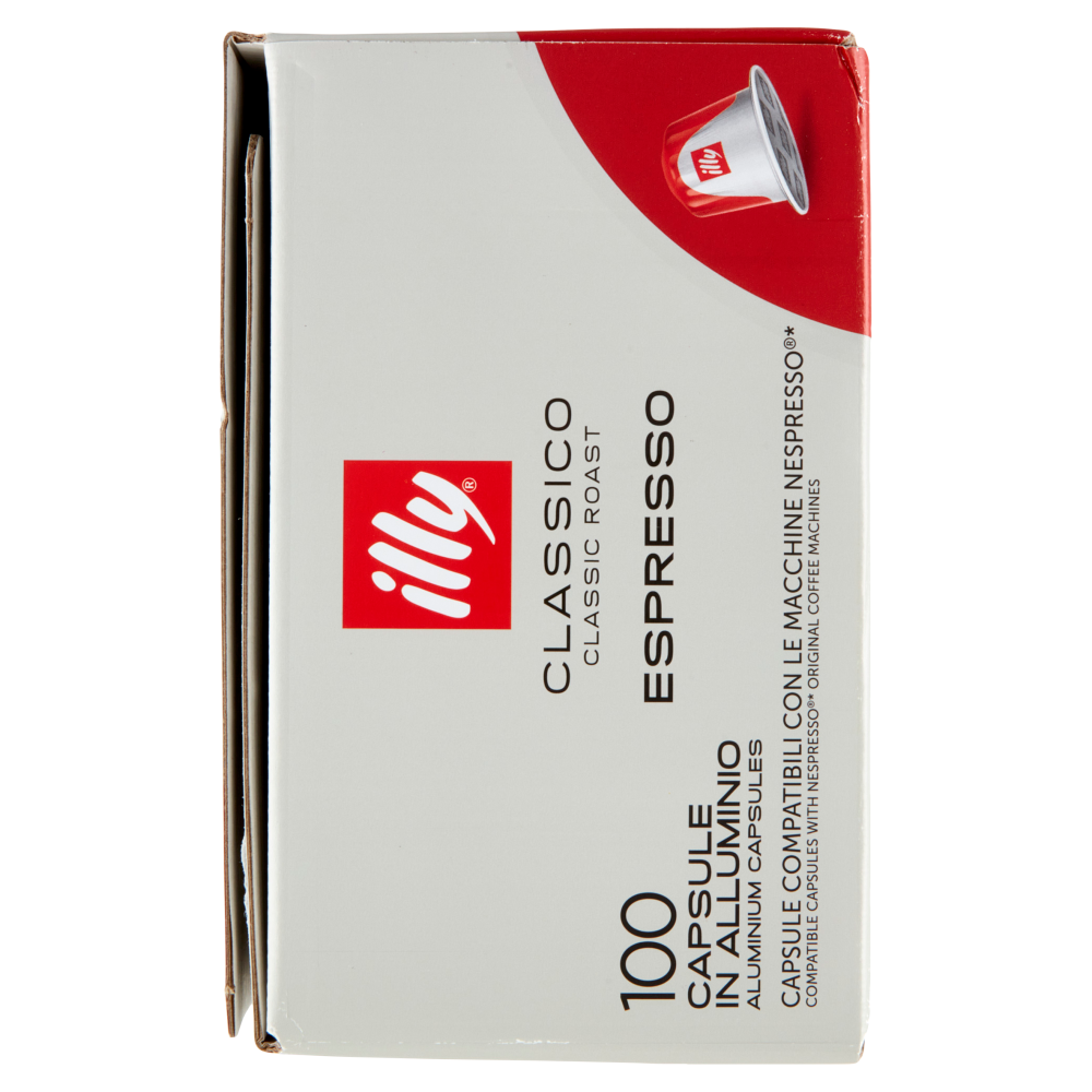 illy Classico Espresso Capsule Compatibili con Macchine Nespresso* 10x10 Capsule in Alluminio 570g