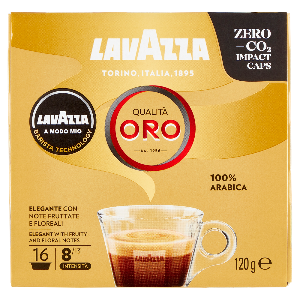 Lavazza A Modo Mio Qualità Oro 16 Capsule 120 g