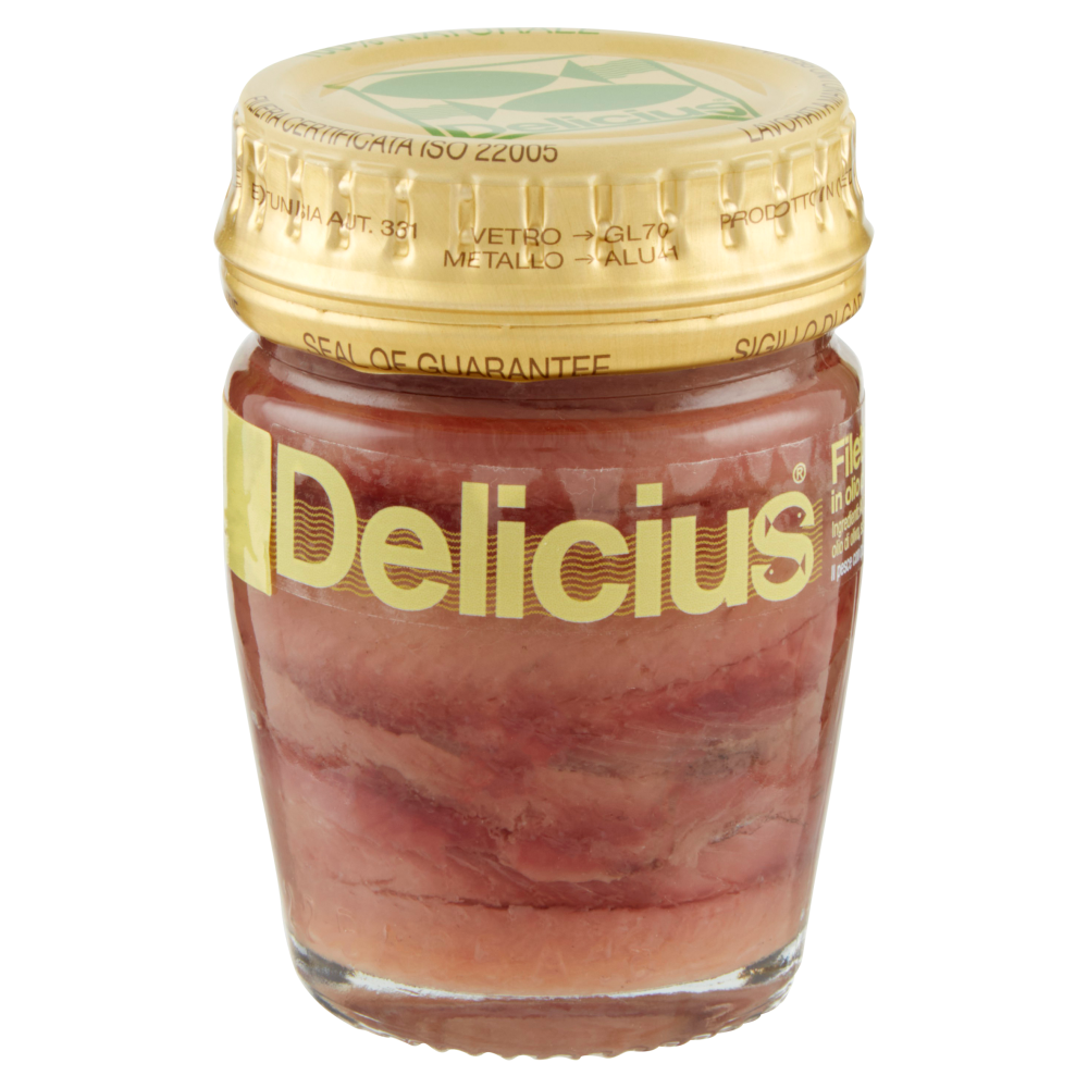 Delicius Filetti di Alici in olio di oliva (46%) 58 g