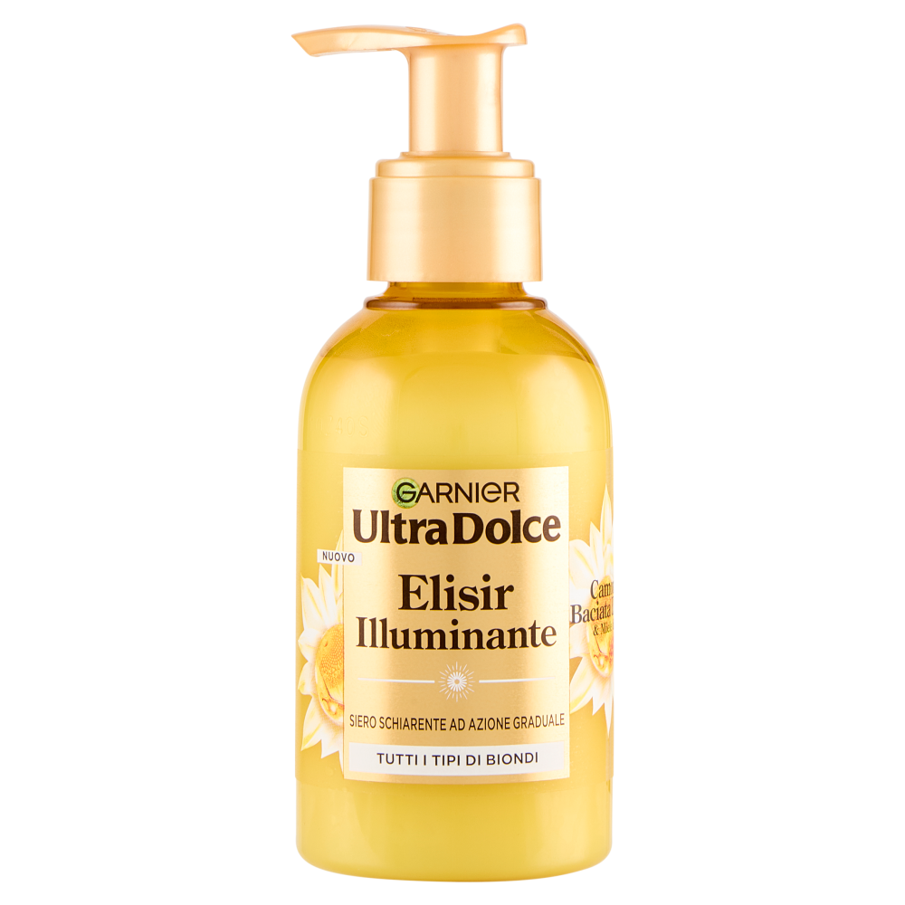 Garnier Ultra Dolce Elisir Illuminante Camomilla Baciata dal Sole & Miele di Fiori 120 ml