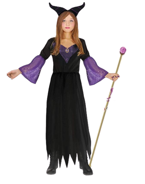 CIAO Costume Strega Malefica 7-10 anni