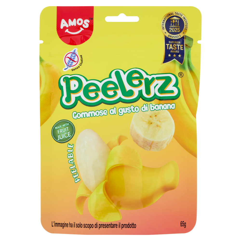 Amos Peelerz Gommose al gusto di banana 65 g