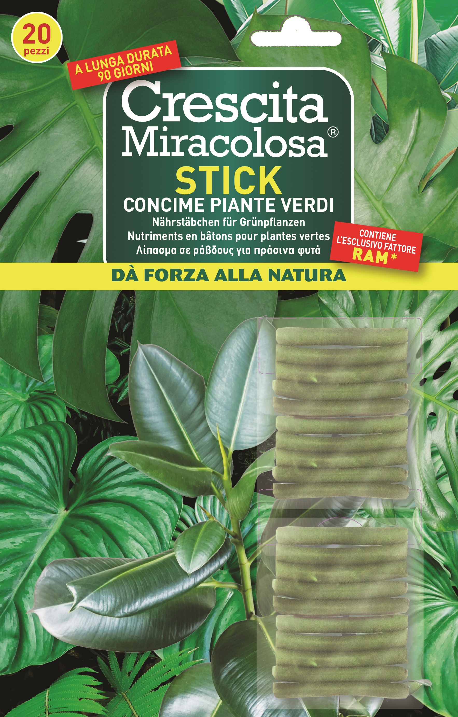 Crescita Miracolosa Nutrimento in bastoncini per piante verdi