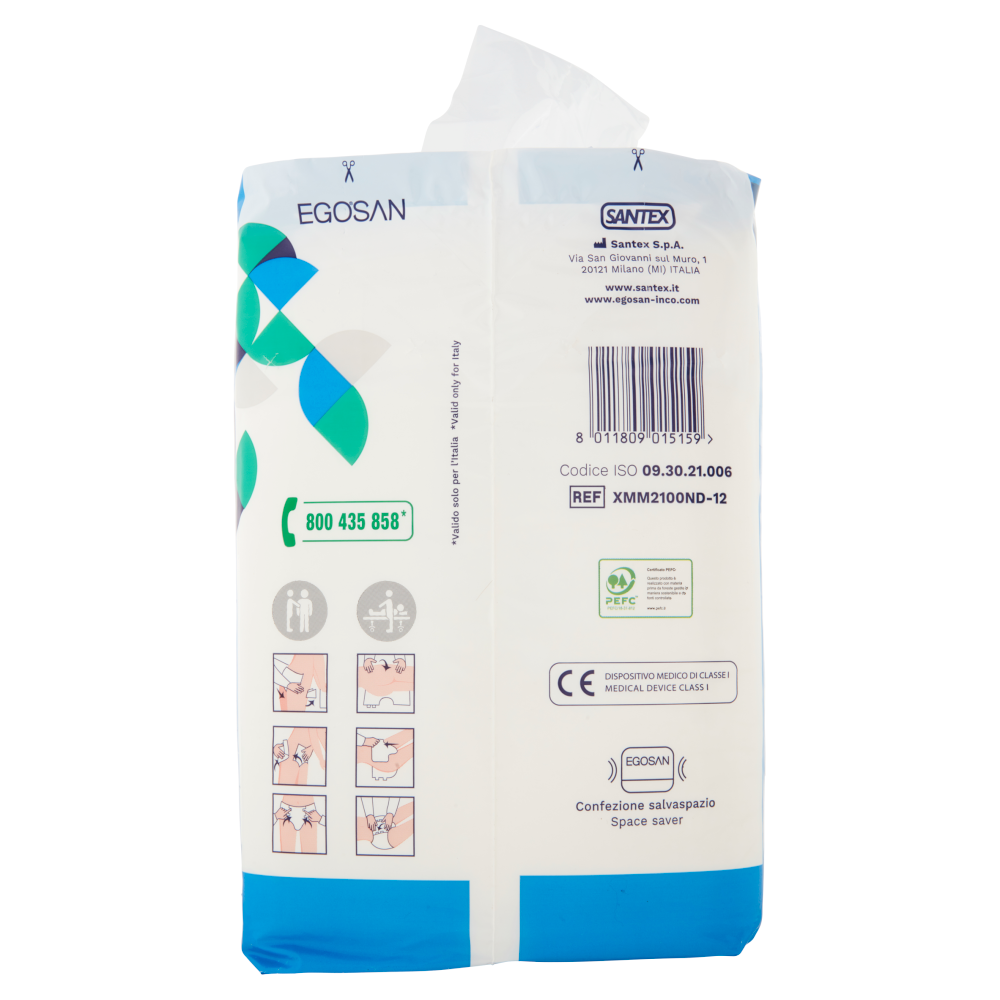 Egosan Pannoloni Mutandina Giorno Medium Unisex 12 pz