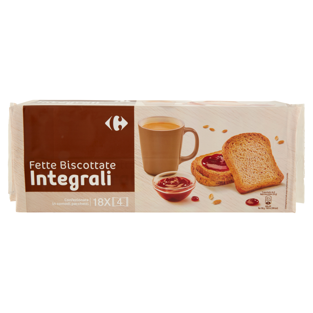 Carrefour Fette Biscottate Integrali 18 x 36 g
