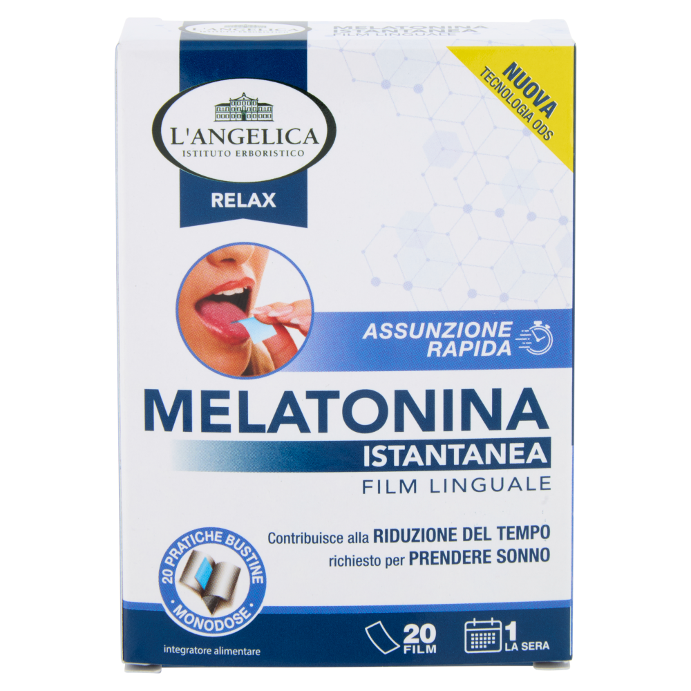 L'Angelica Relax Melatonina Istantanea 20 Film Linguale 1,2 g