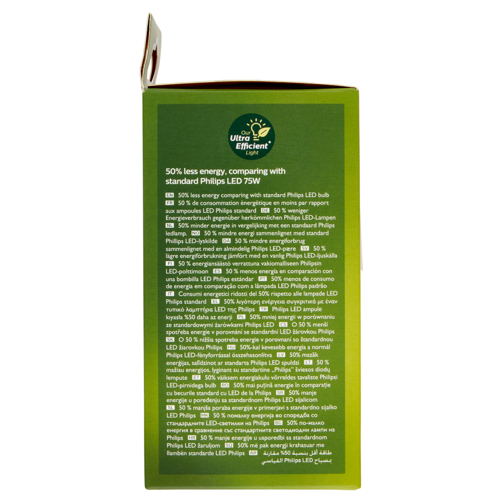 Philips Led Goccia Vetro Filamento 75W E27 4000K 