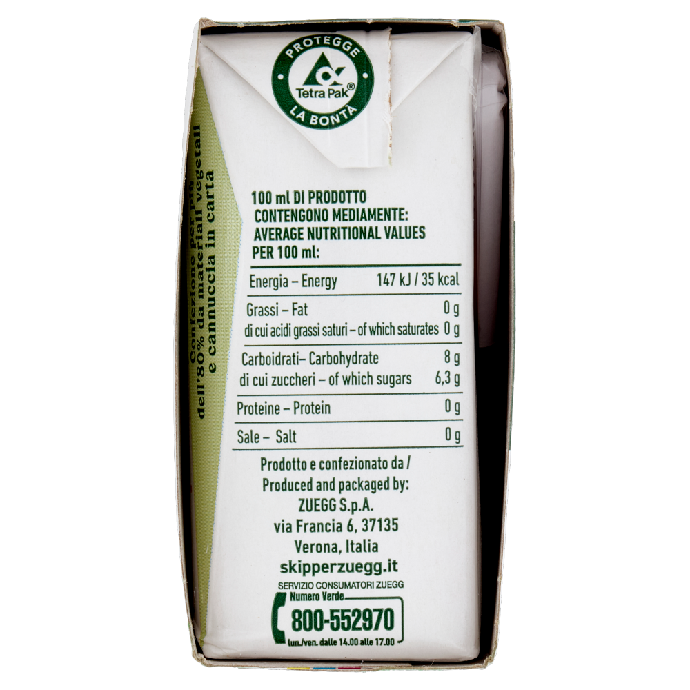 Zuegg Skipper Pesca Senza zuccheri aggiunti* 3 x 200 ml