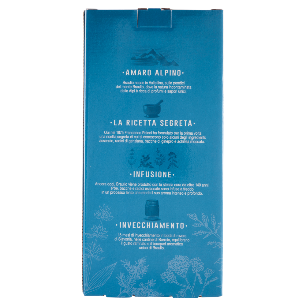 Bràulio l'Amaro Alpino 70 cl + in Regalo Due Esclusivi Bicchieri