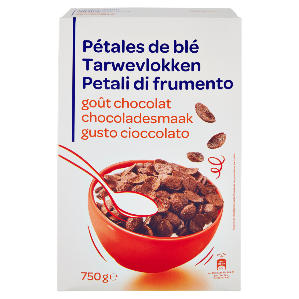 Petali di frumento gusto cioccolato 750 g