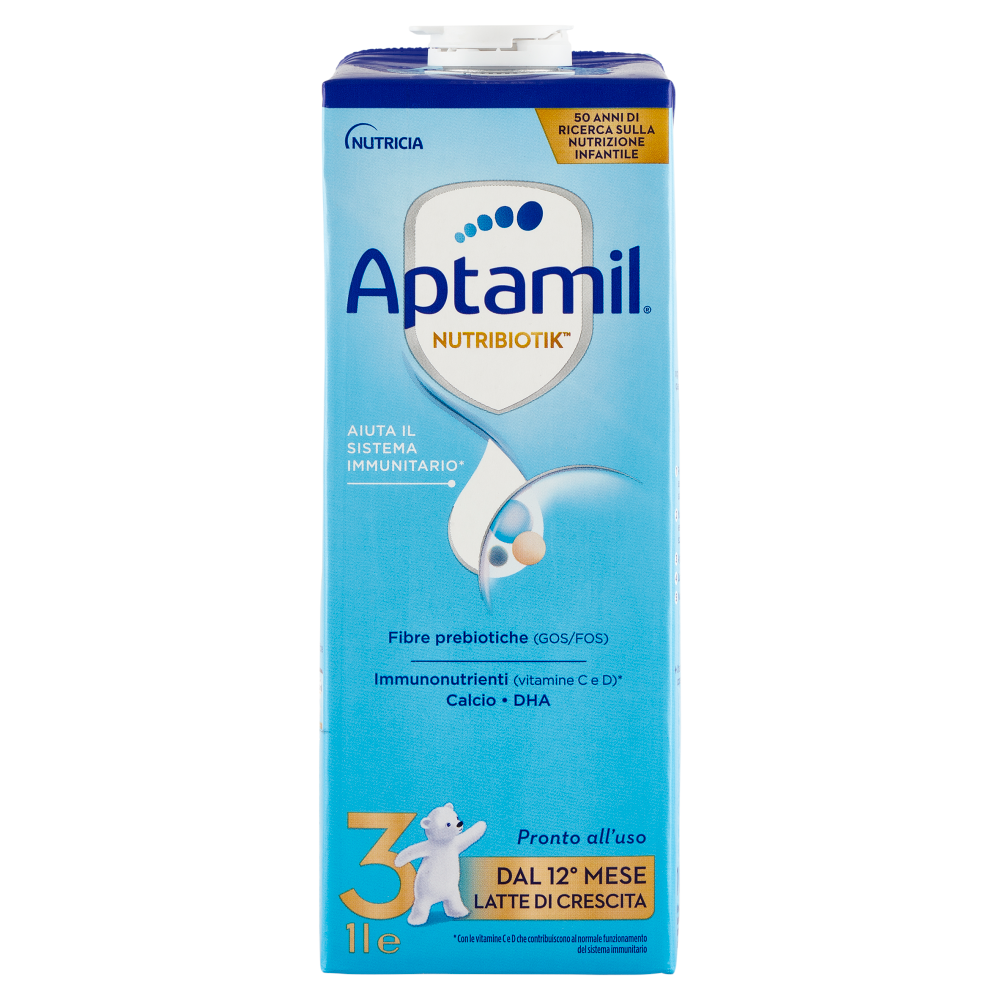 Aptamil 3 latte di crescita per bambini dal 12° mese confezione un