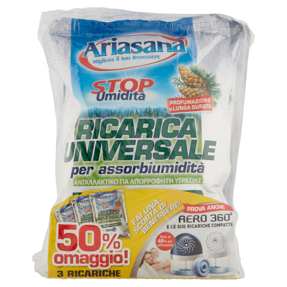 Ariasana Ricarica Pino 3x450g sconto 50%