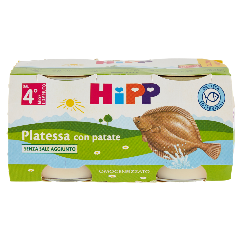 HiPP Platessa con patate Omogeneizzato 2 x 80 g