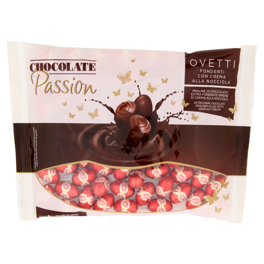 Chocolate Passion Ovetti Fondenti con Crema alla Nocciola 450 g