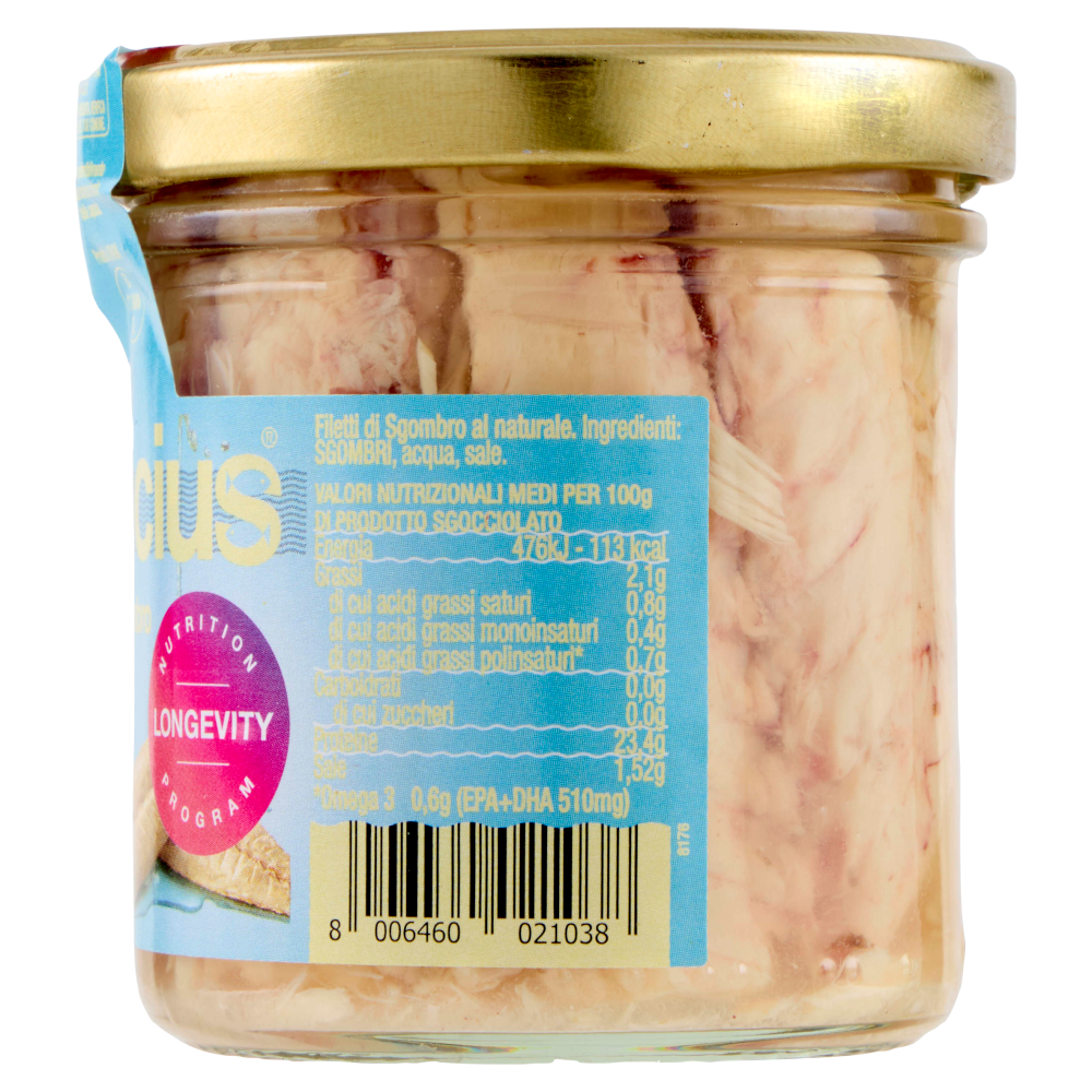 Delicius Filetti di Sgombro al naturale 150 g