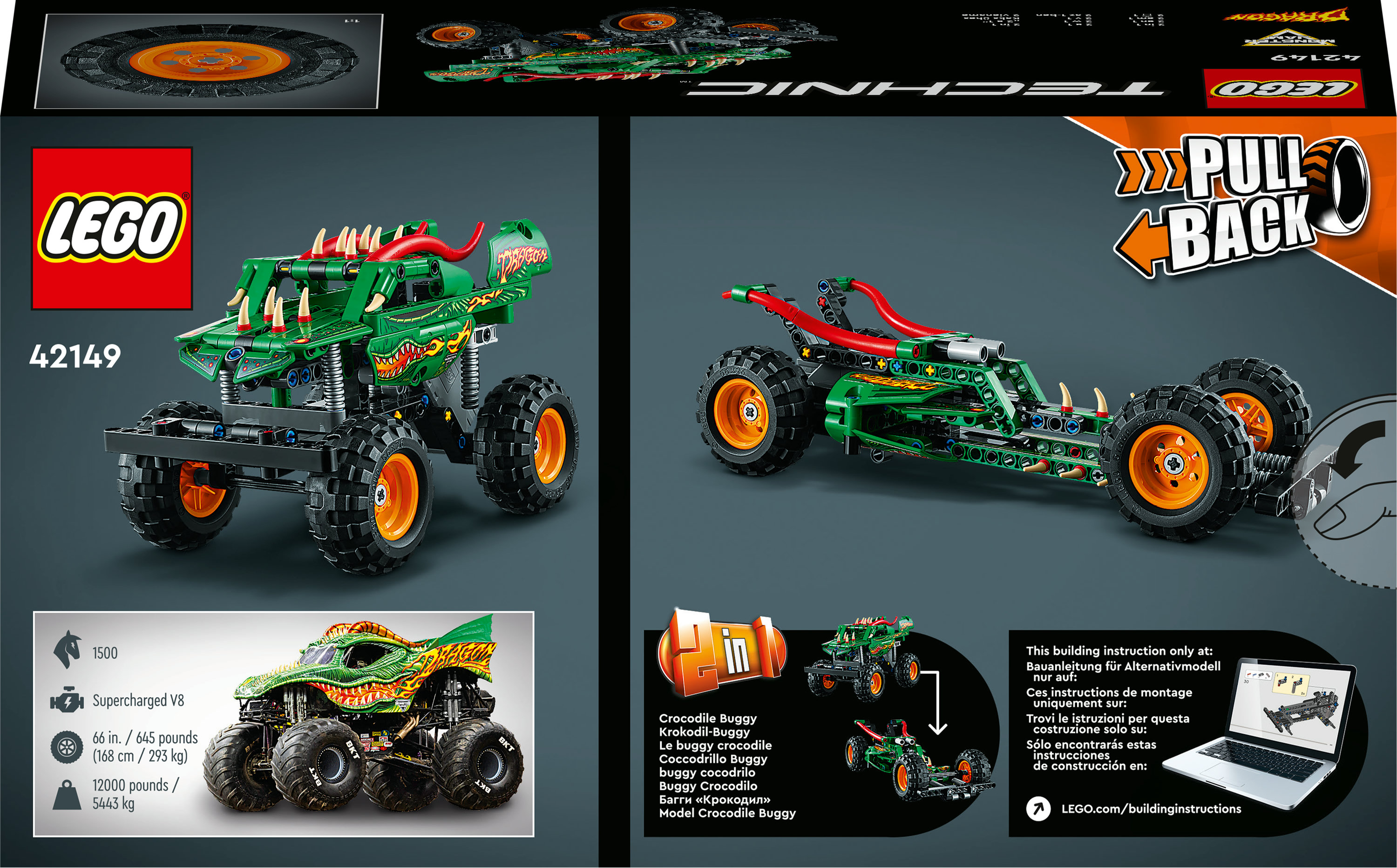 LEGO Technic Monster Jam&trade; Dragon&trade;