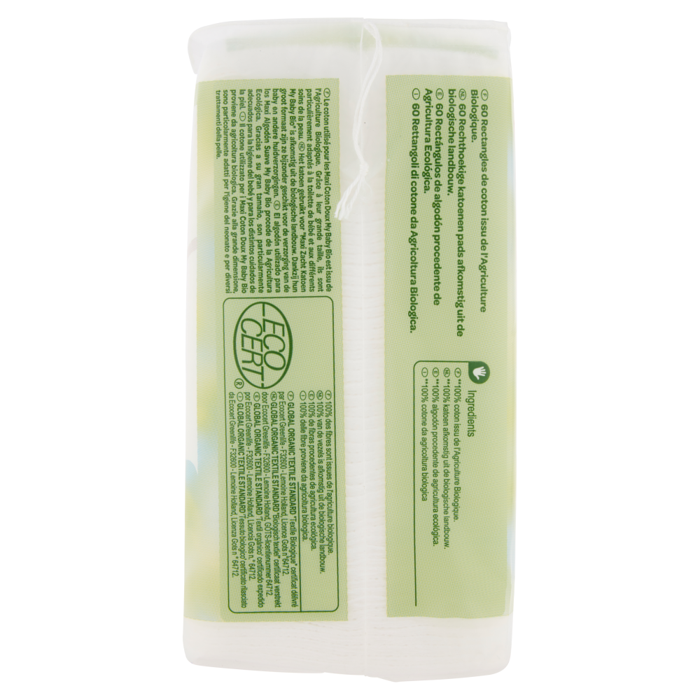 Carrefour my Baby Bio Maxi Soft Cotton* 100% Organic Cotton** 60 pz