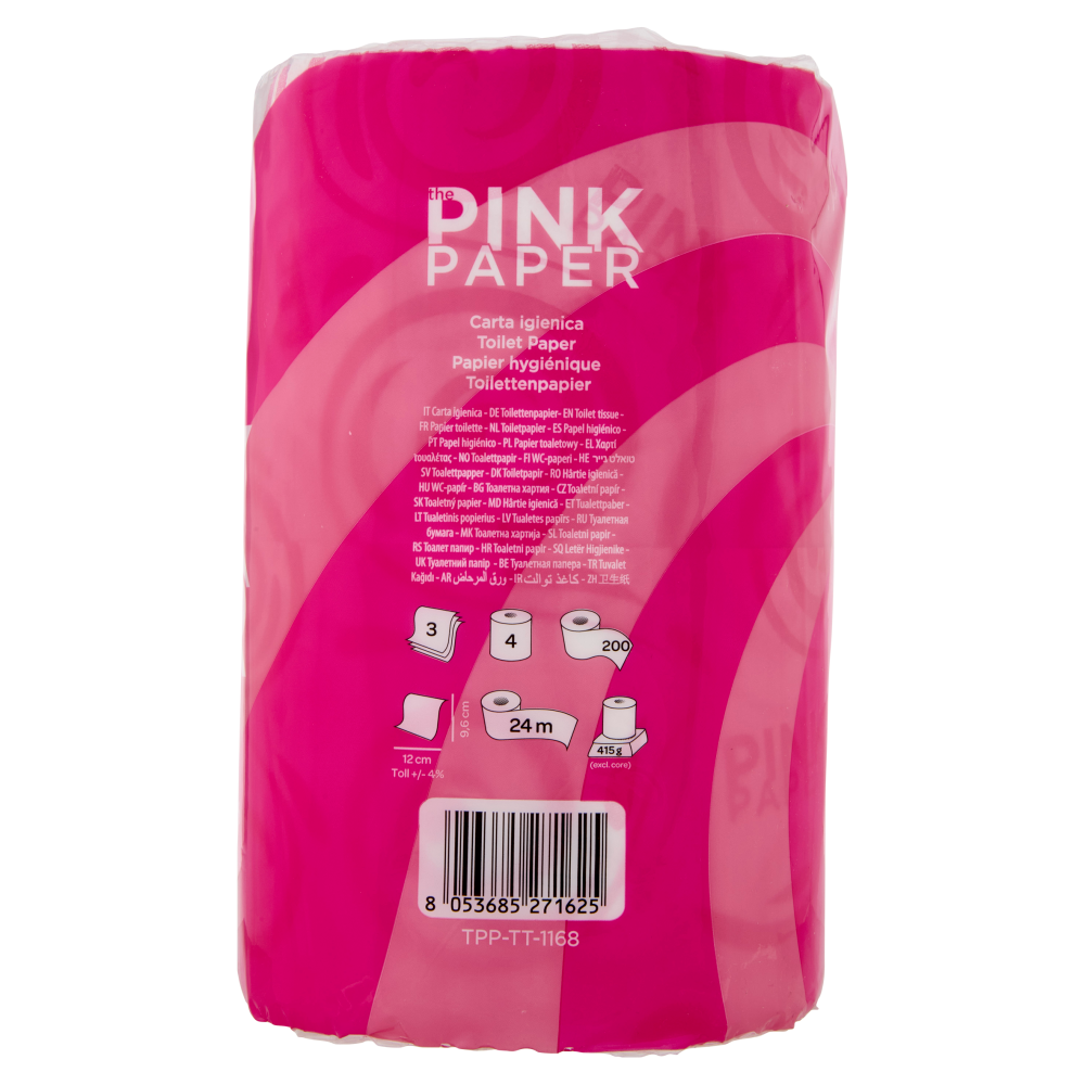 Kartika the Pink Paper toilet paper 3 Veli 4 pz